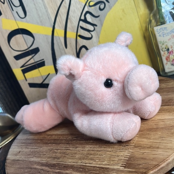 Mini Flopsie Percy Pink Piggy 8" Plush New Aurora Eco Friendly - Picture 8 of 17